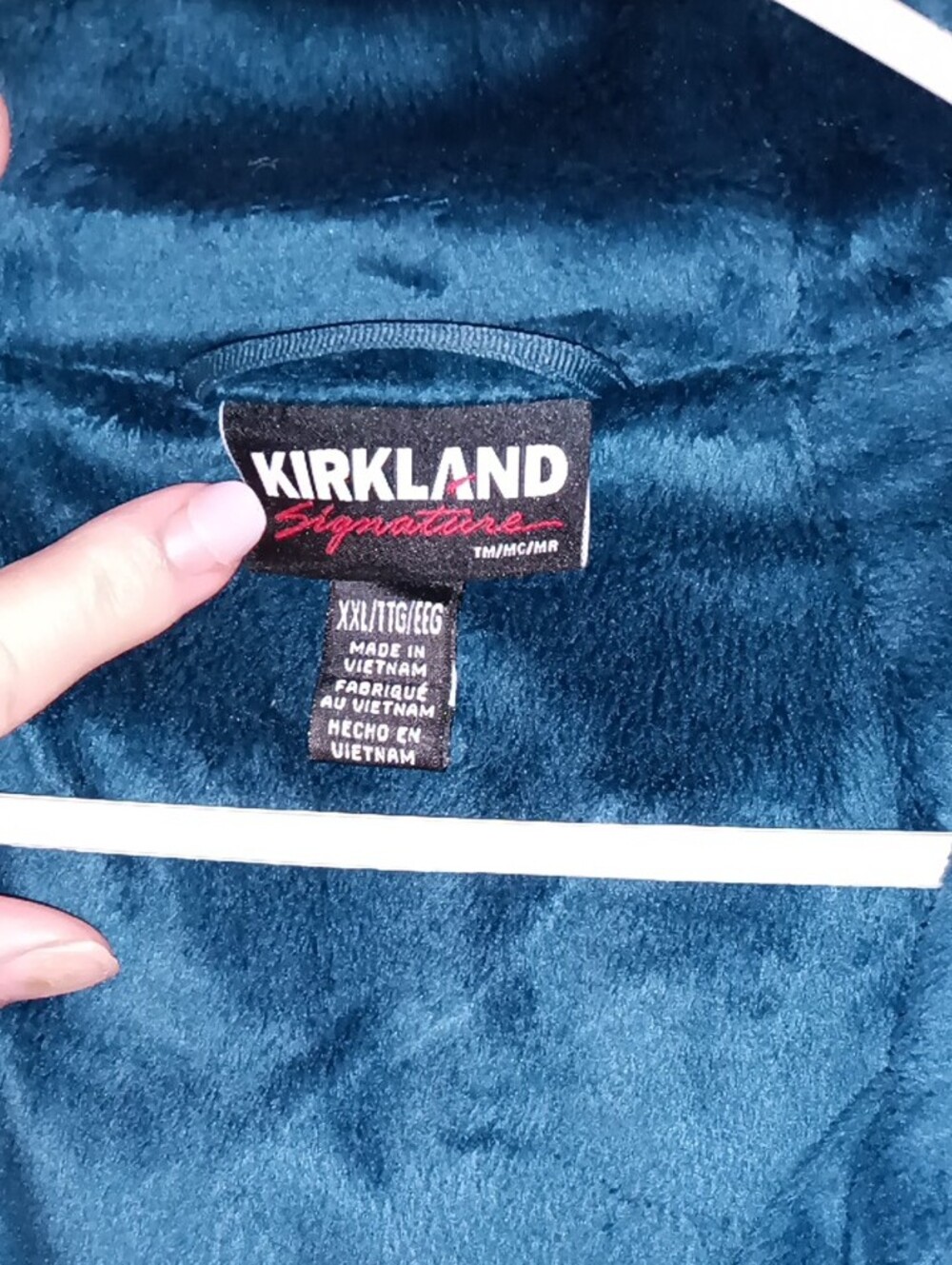 Large/X-Large Kirkland Signature Teal Zip-Front Blazer Jacket - Picture 2 of 5